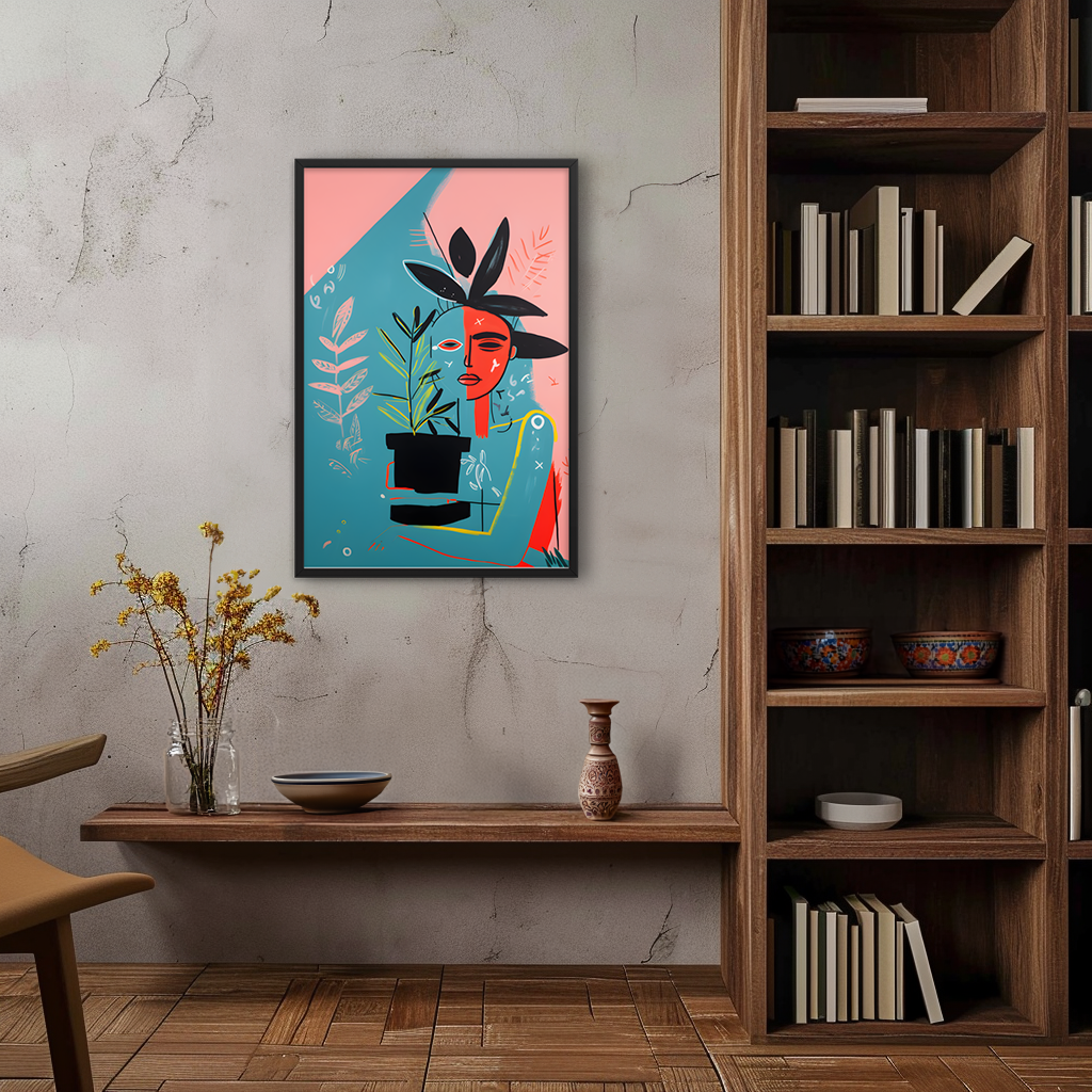 Urban Flora - Basquiat Inspired Art Print