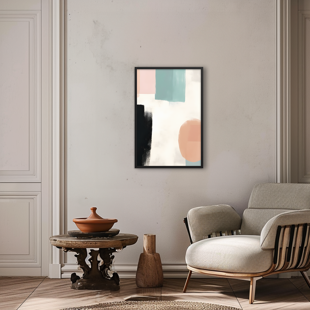 Pastel Mid-Century Harmony Art Print