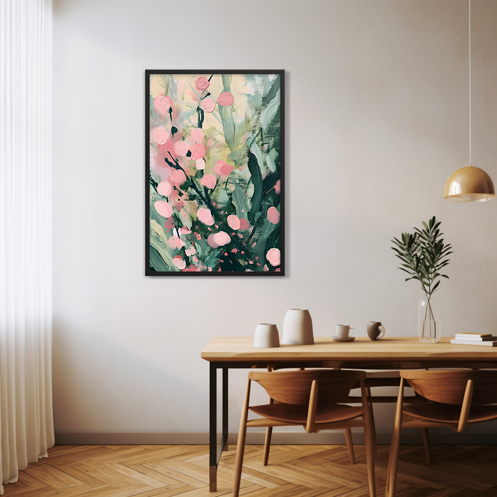 Cherry Blossom Bloom - Abstract Art Print