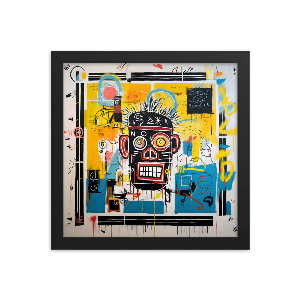 Basquiat Inspired Art Print: "Urban Anxiety"