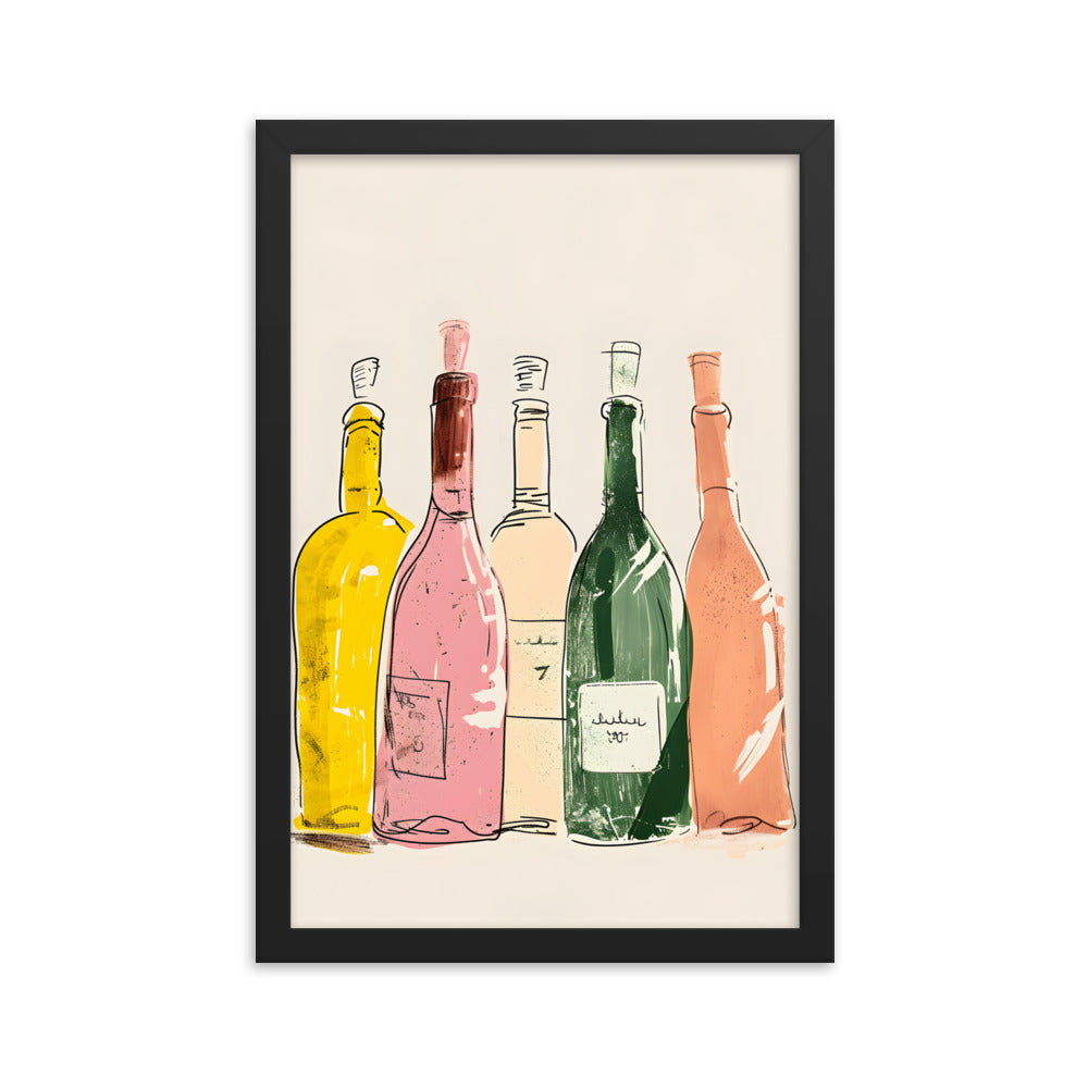 Bottle Bank - Vibrant Graphic Art Print