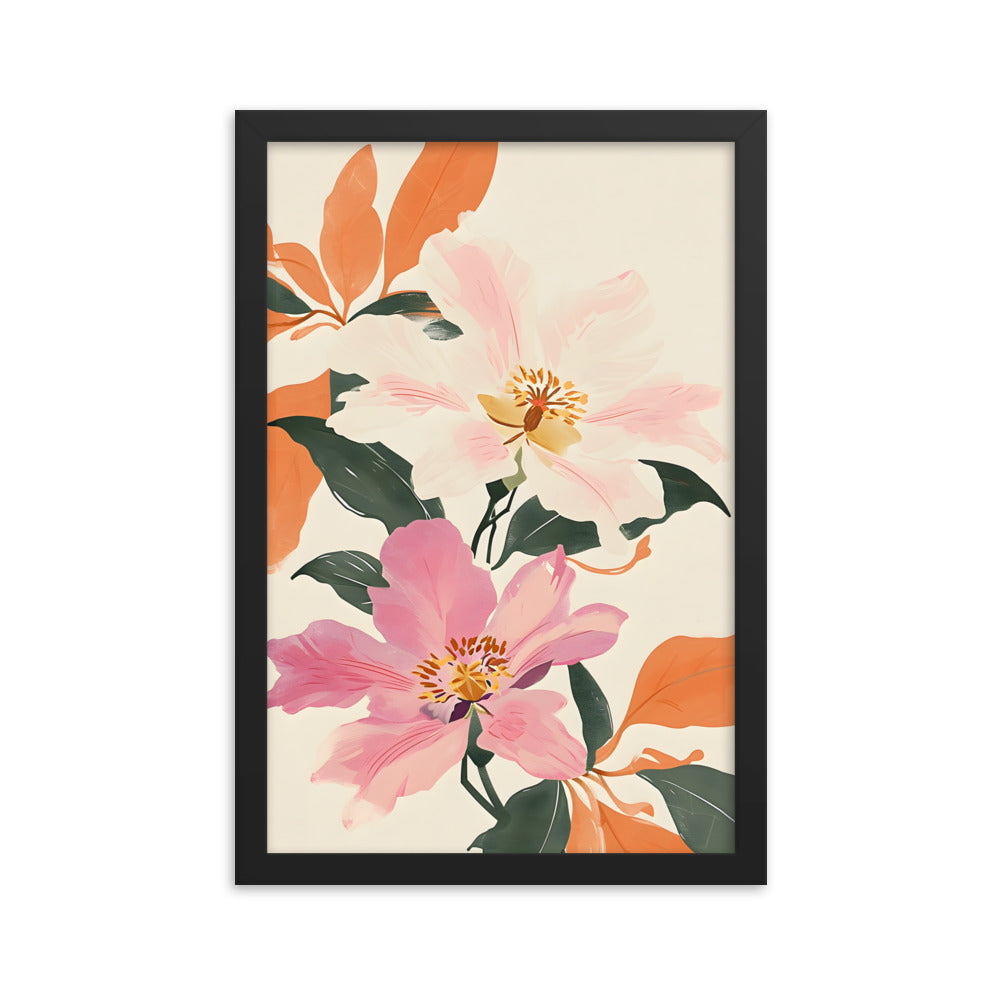 Japanese Pastel Blooms Art Print