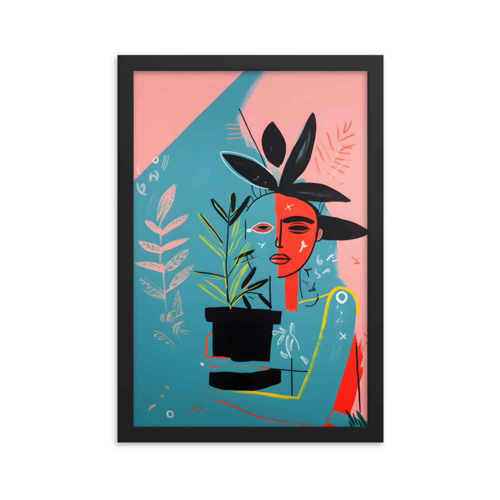 Urban Flora - Basquiat Inspired Art Print