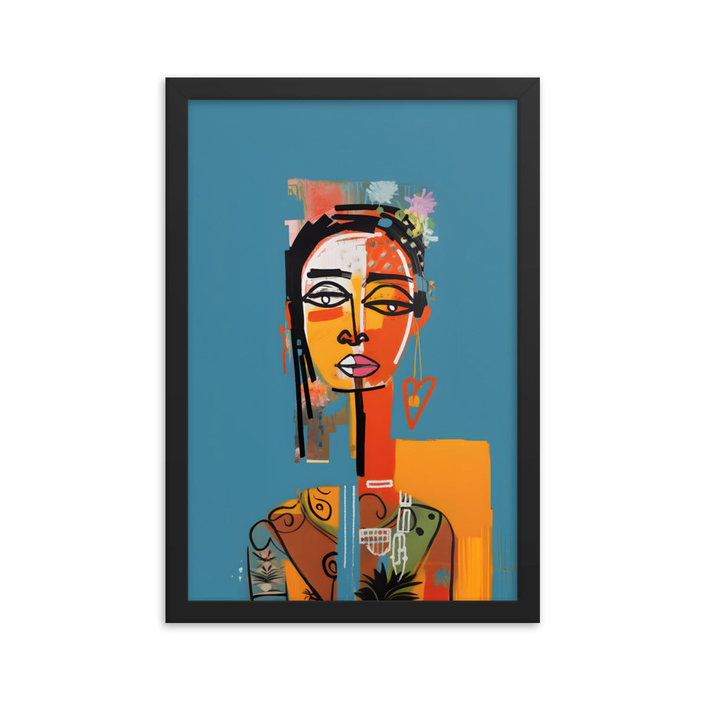 Abstract Woman #2 - Basquiat Inspired Art Print