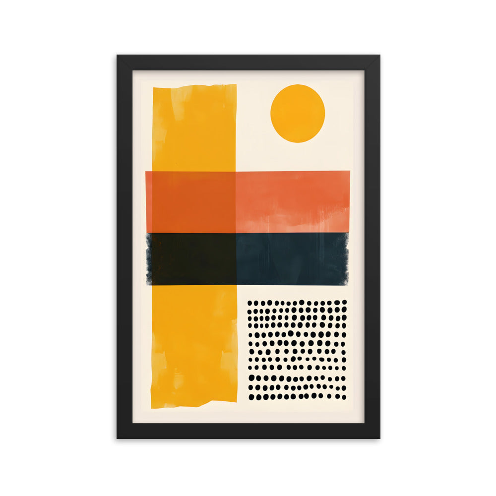 Amber Horizon - Midcentury Modern Art Print