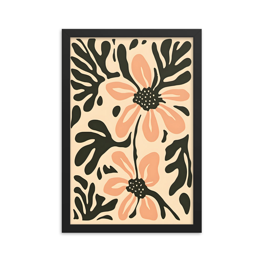 Floral Fusion: Matisse Inspired Graphic Art Print