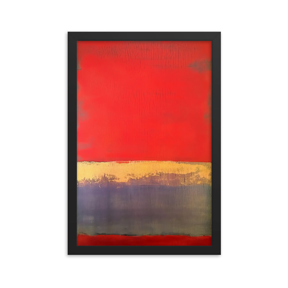 Crimson Elegance - Rothko Inspired Art Print