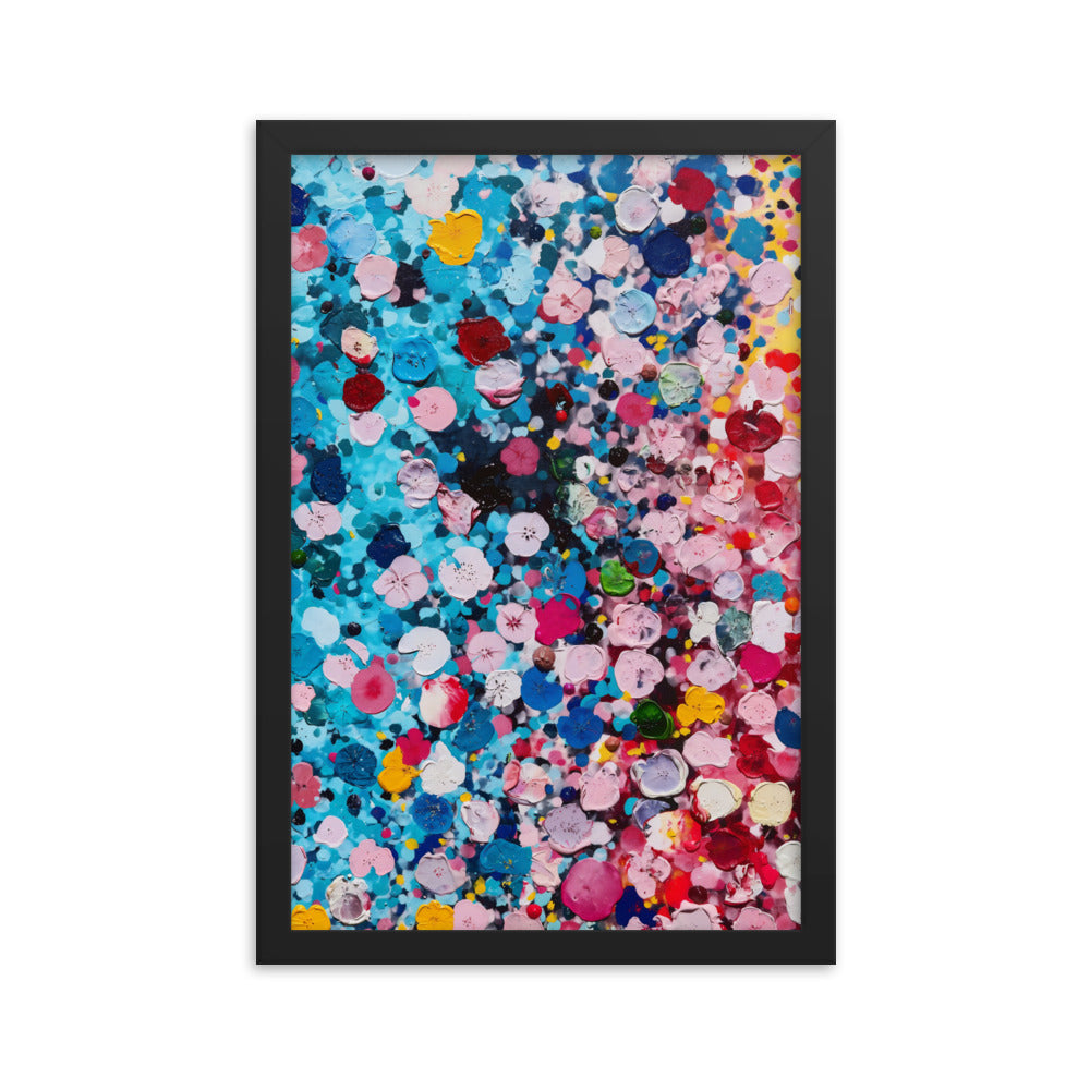 Serene Petal Whispers - Damien Hirst Inspired Art Print