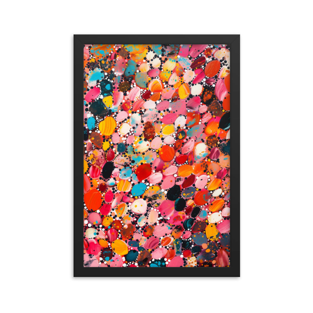 Scarlet Symphony - Damien Hirst Inspired Art Print