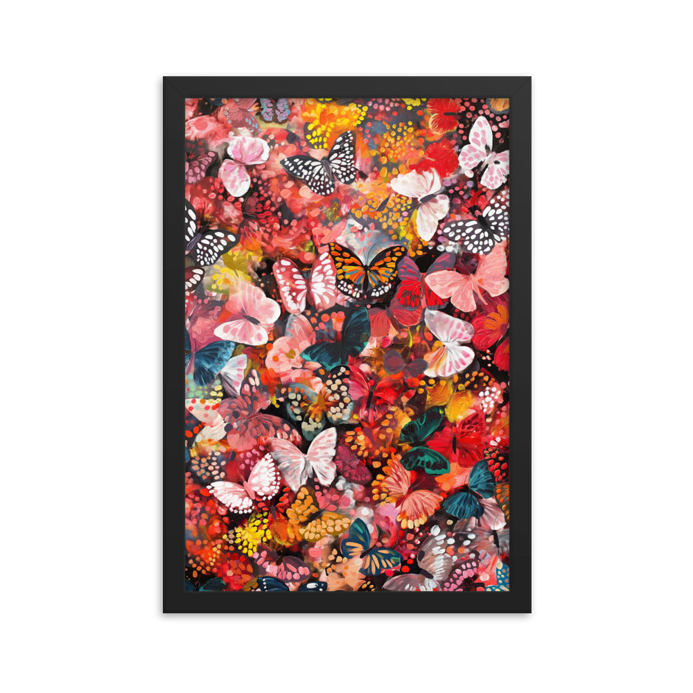 Flutter - Damien Hirst Inspired Art Print