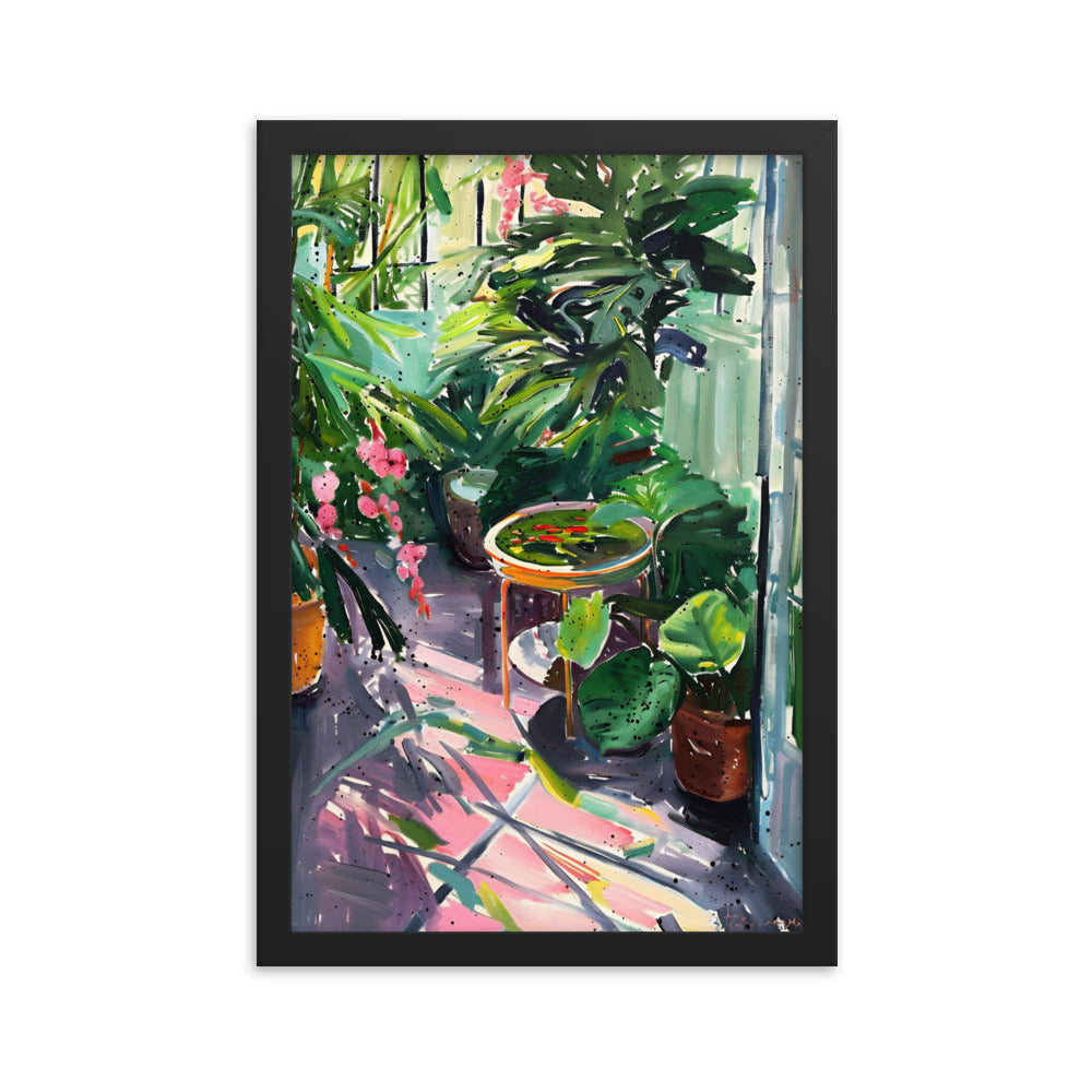 Sunlit Conservatory Serenade - Matisse Inspired Art Print