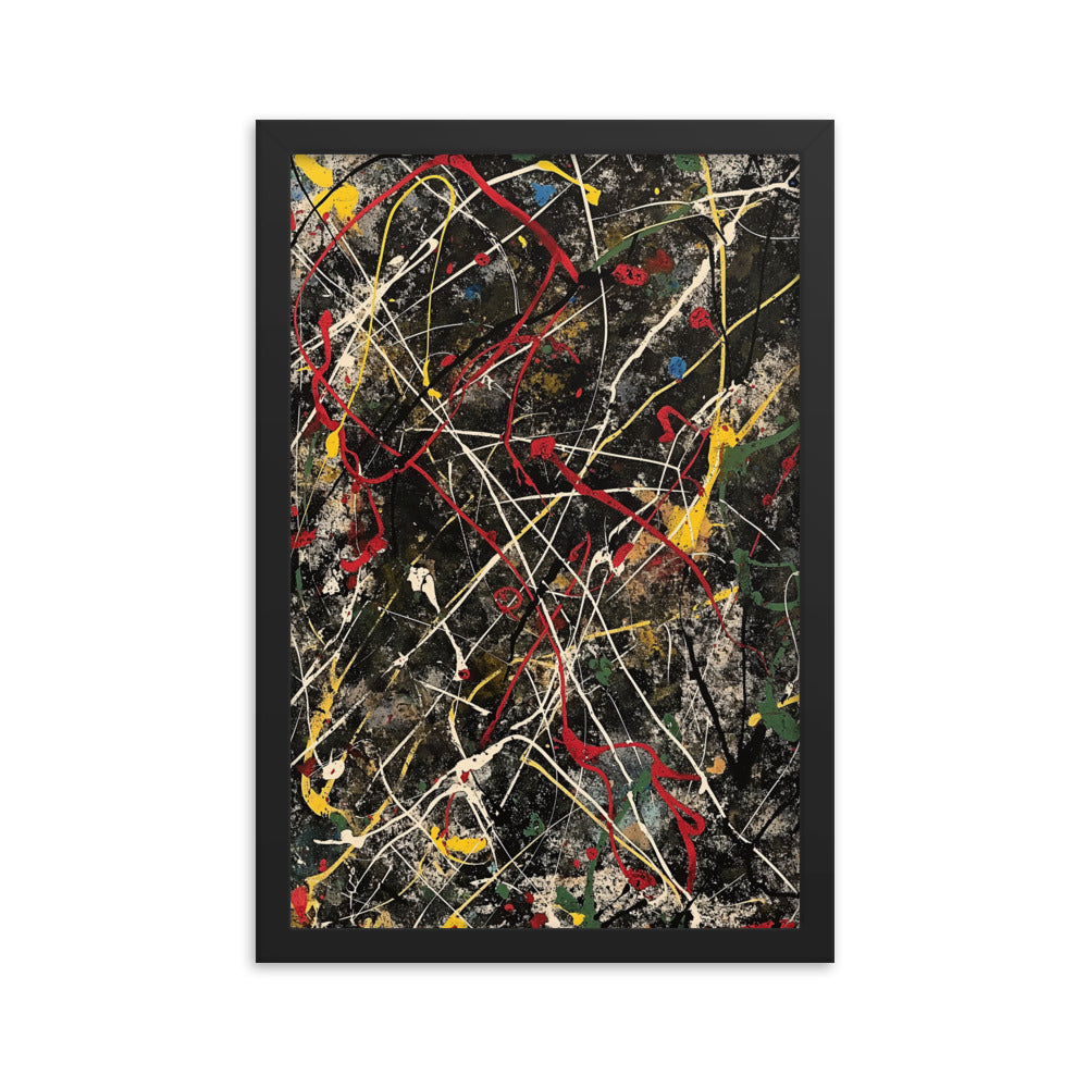 Ephemeral Ecstasy - Pollock Inspired Art Print