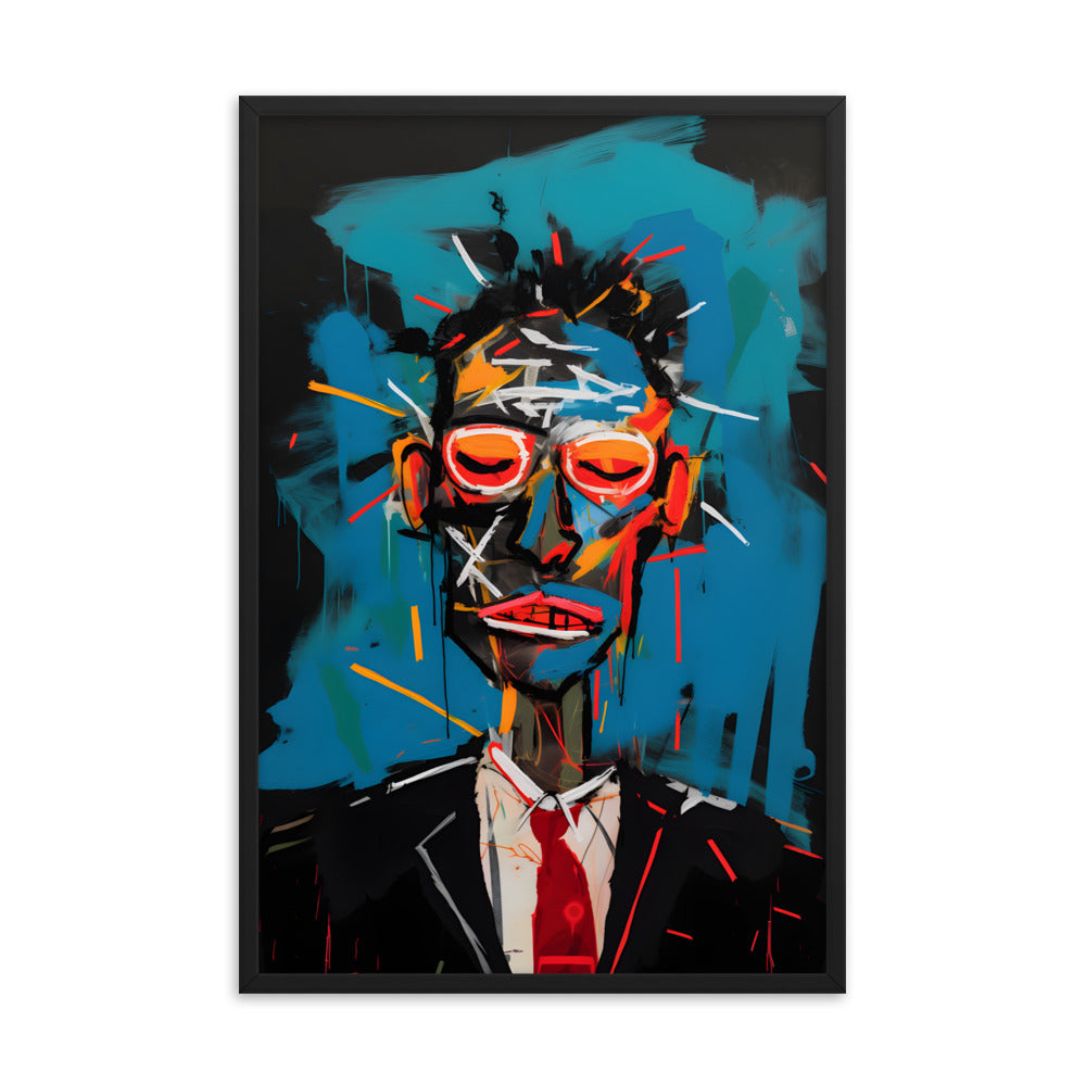 Boardroom Blues - Basquiat Inspired Art Print