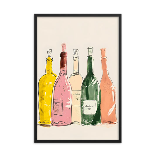 Bottle Bank - Vibrant Graphic Art Print