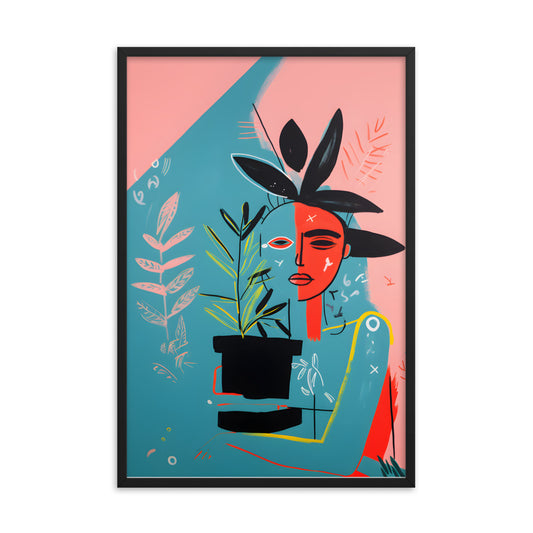 Urban Flora - Basquiat Inspired Art Print