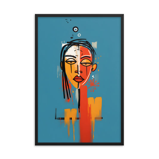 Abstract Woman #1 - Basquiat Inspired Print