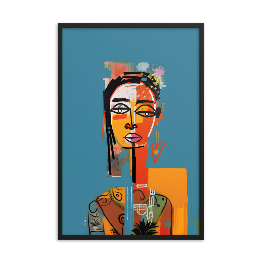 Abstract Woman #2 - Basquiat Inspired Art Print