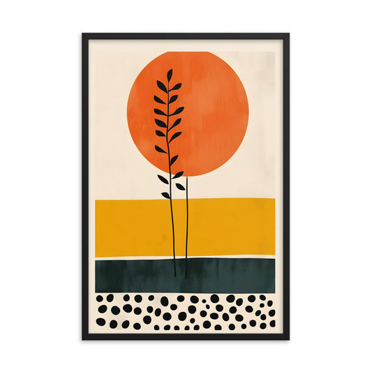 Wheat Field - Mid Century Modern Abstract Print