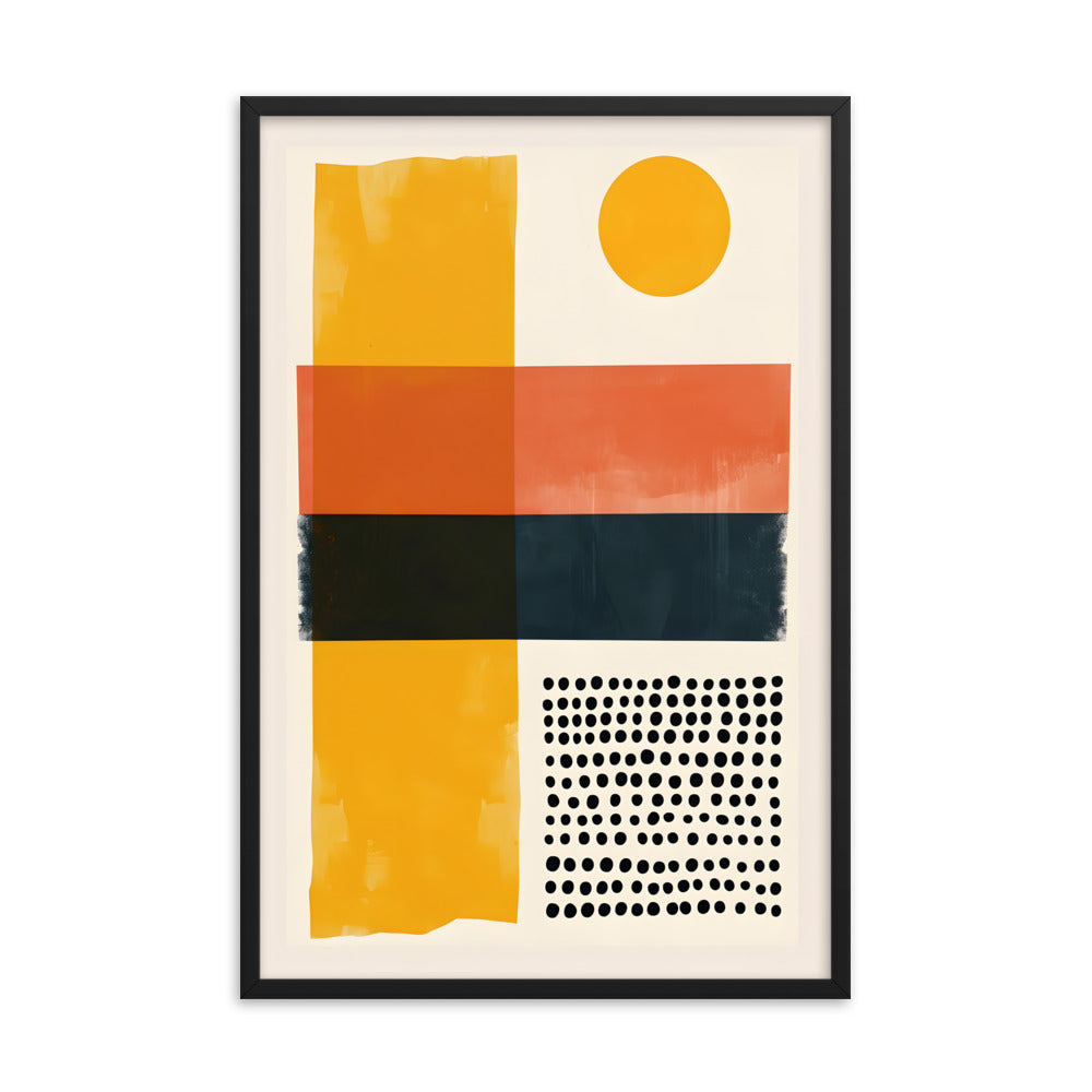 Amber Horizon - Midcentury Modern Art Print