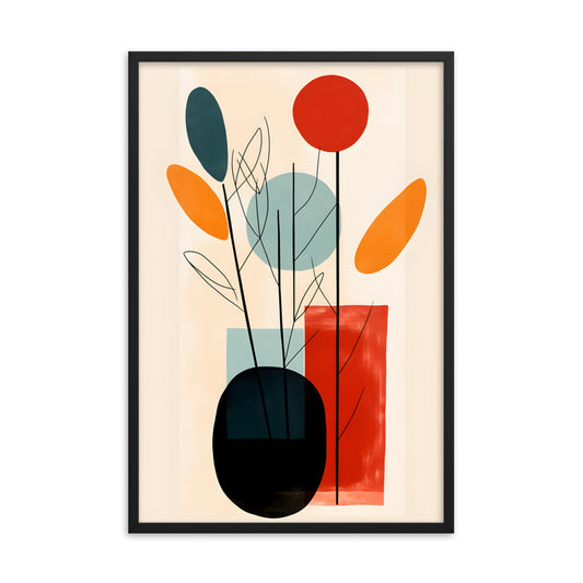 Blooming Melody - Matisse Inspired Floral Art Print