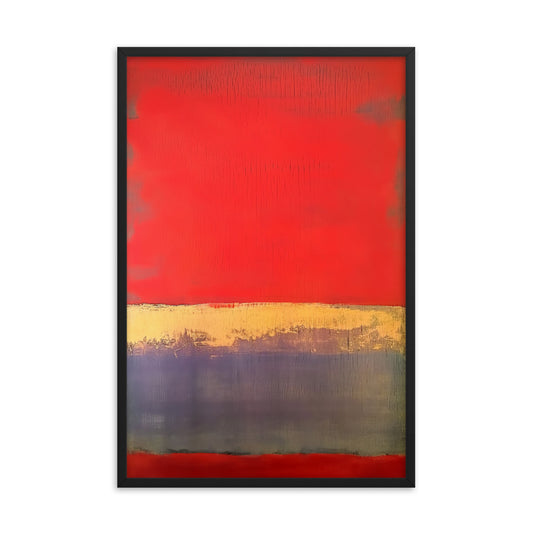 Crimson Elegance - Rothko Inspired Art Print