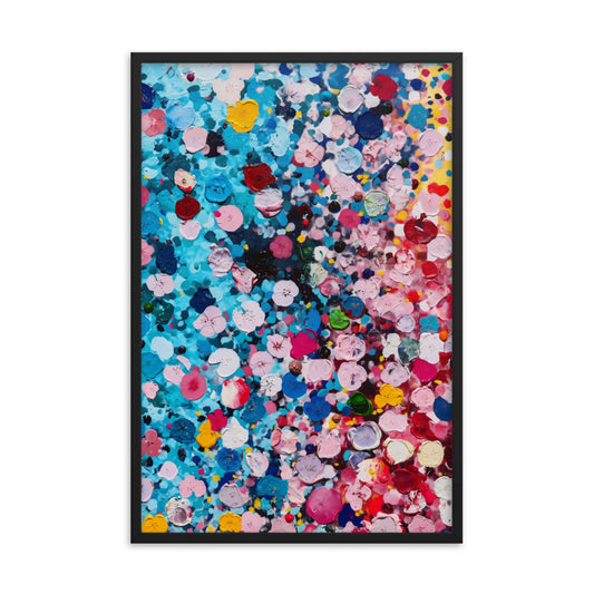 Serene Petal Whispers - Damien Hirst Inspired Art Print