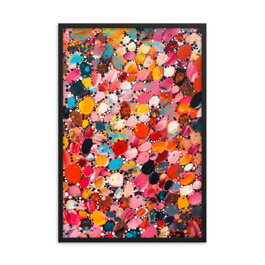 Scarlet Symphony - Damien Hirst Inspired Art Print