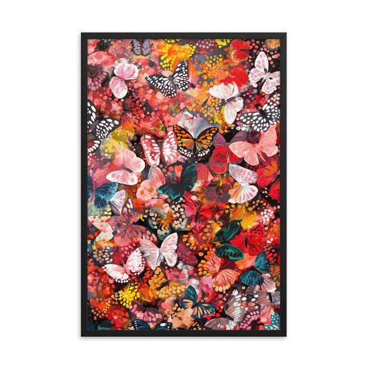 Flutter - Damien Hirst Inspired Art Print