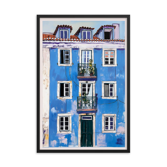 Lisbon Skyline Serenade - Graphic Art Print