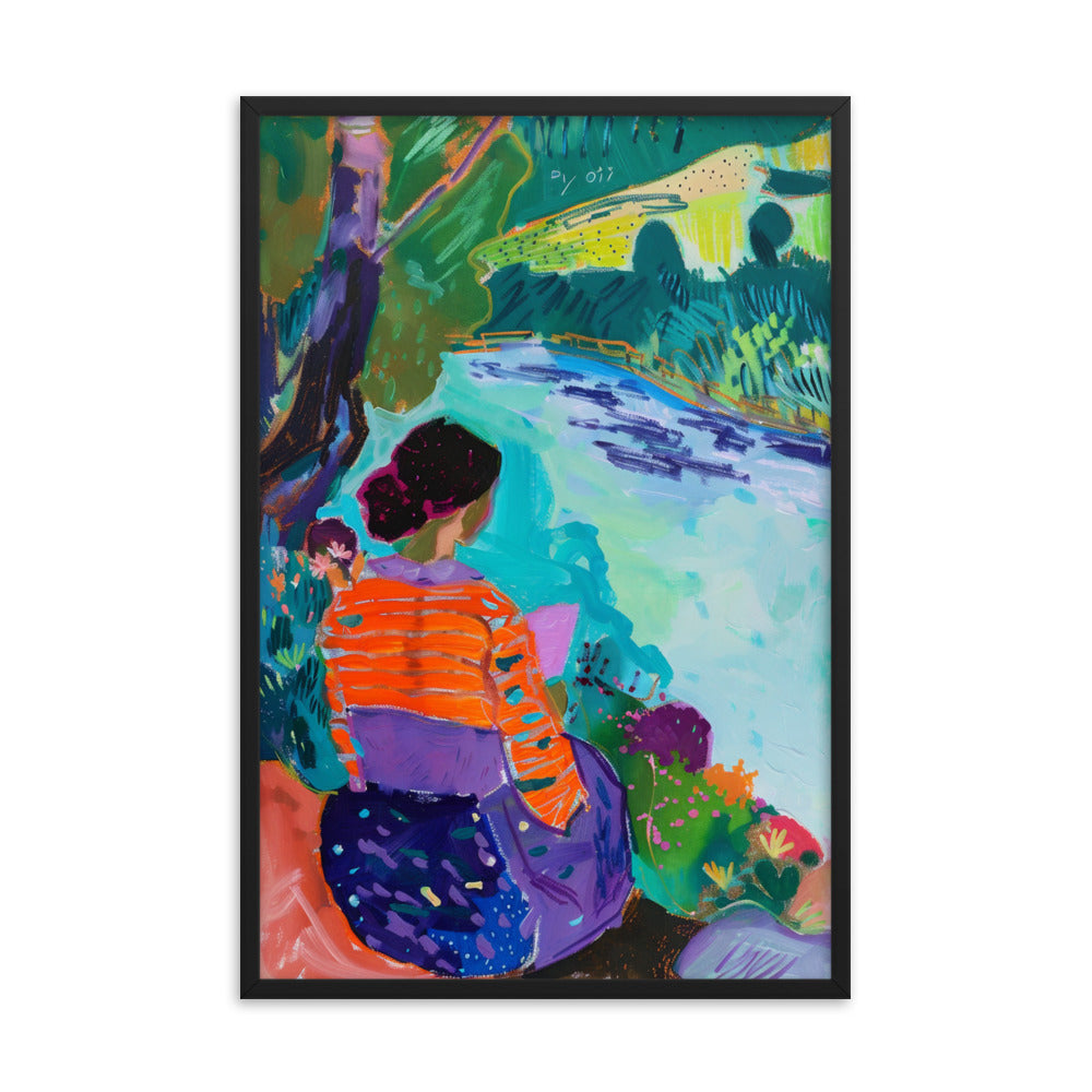 Riverside Reverie - Matisse Inspired Art Print