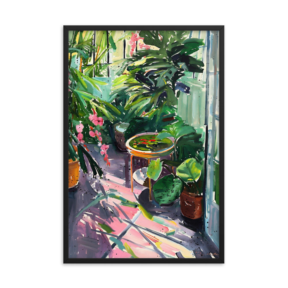 Sunlit Conservatory Serenade - Matisse Inspired Art Print