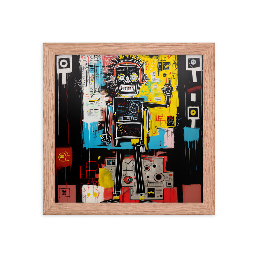 Basquiat Inspired Art Print: "Standing Strong"