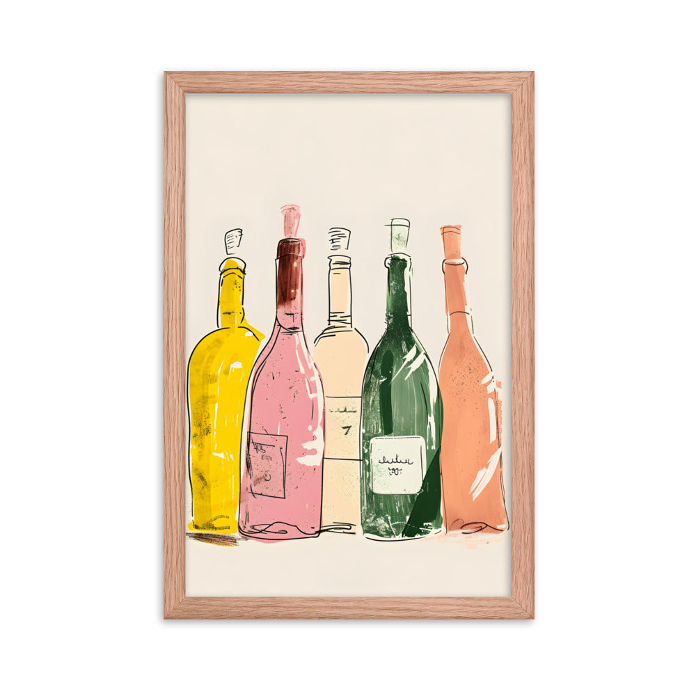 Bottle Bank - Vibrant Graphic Art Print