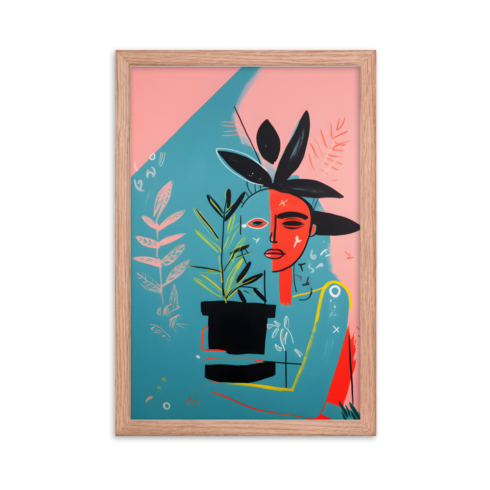 Urban Flora - Basquiat Inspired Art Print