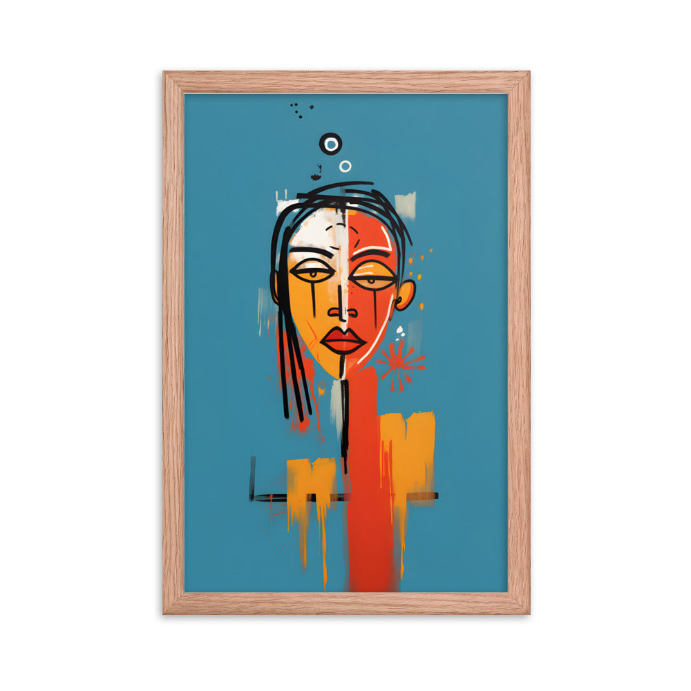 Abstract Woman #1 - Basquiat Inspired Print