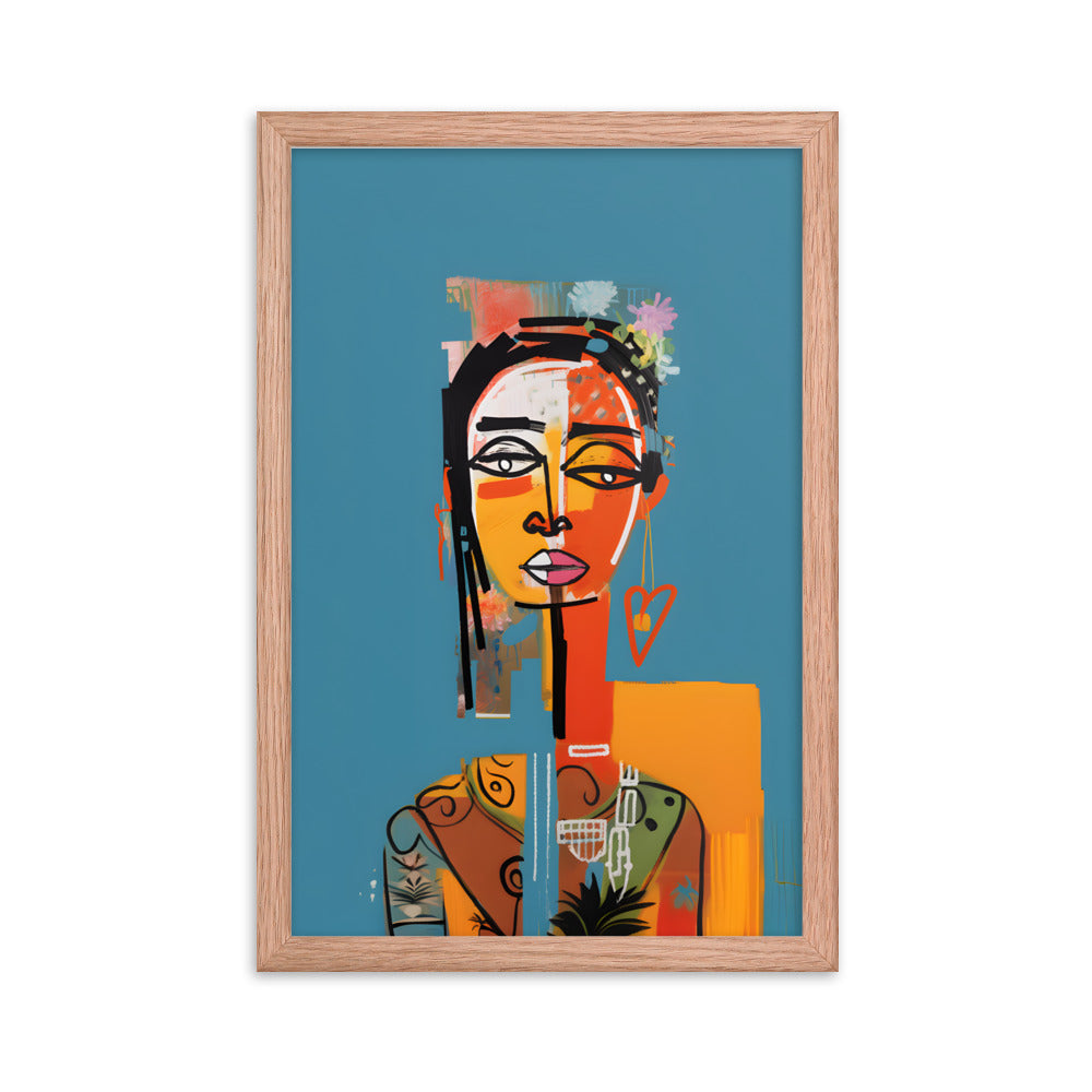 Abstract Woman #2 - Basquiat Inspired Art Print