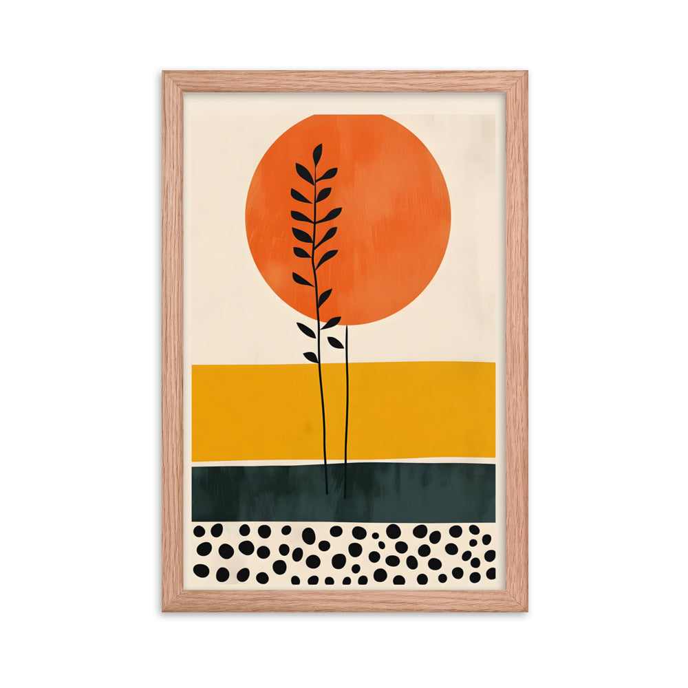 Wheat Field - Mid Century Modern Abstract Print