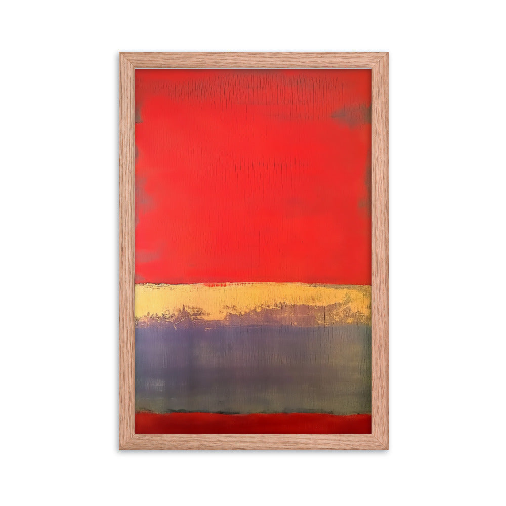 Crimson Elegance - Rothko Inspired Art Print