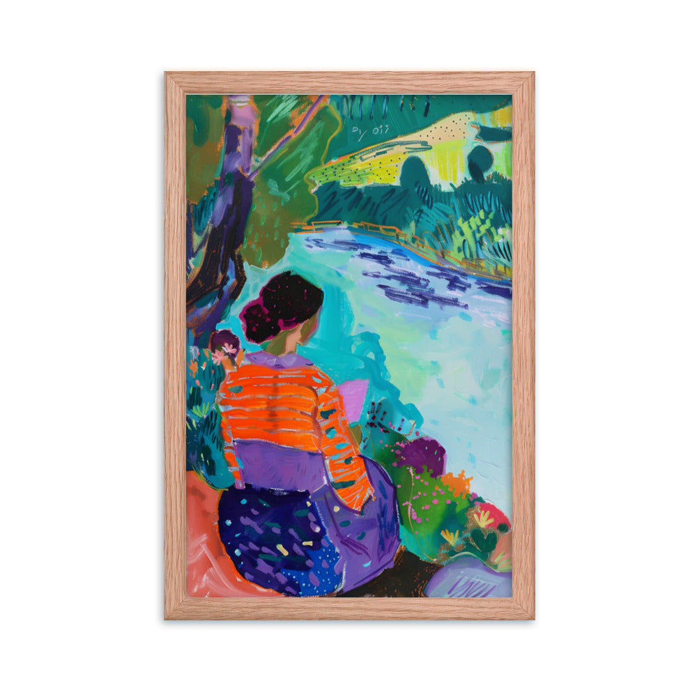 Riverside Reverie - Matisse Inspired Art Print