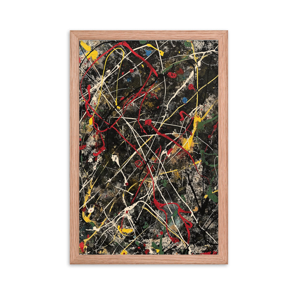 Ephemeral Ecstasy - Pollock Inspired Art Print