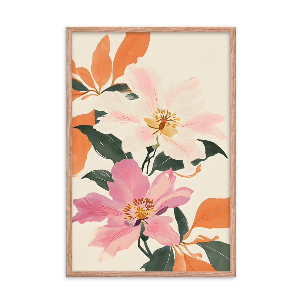 Japanese Pastel Blooms Art Print