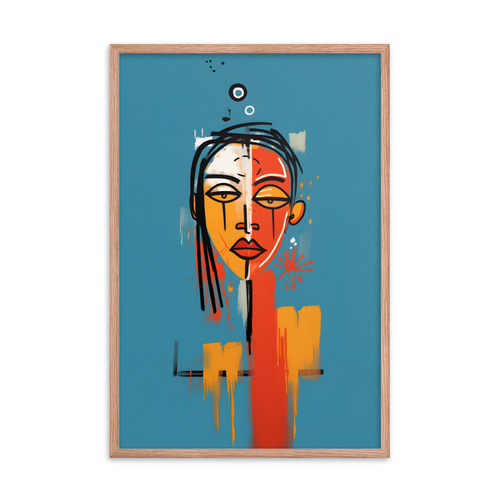 Abstract Woman #1 - Basquiat Inspired Print