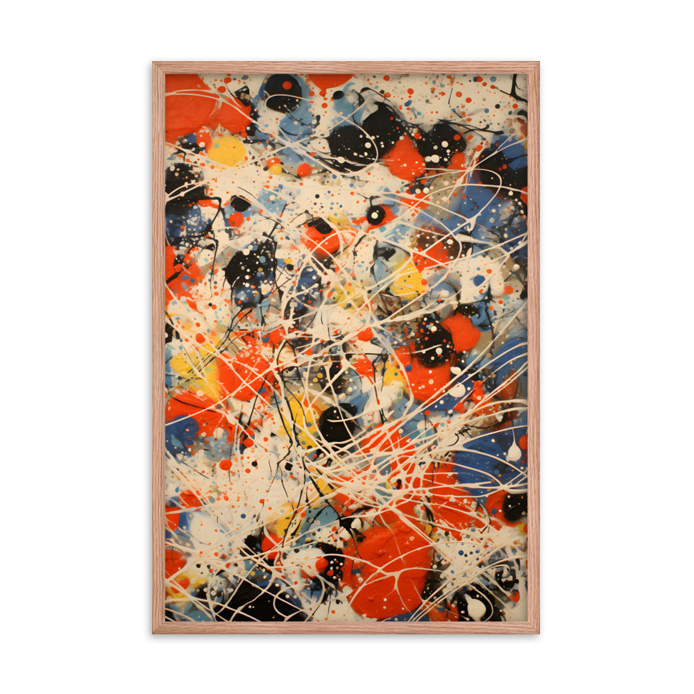 Cosmic Dance - Pollock Inspired Art Print