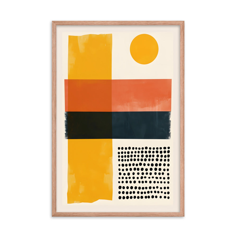 Amber Horizon - Midcentury Modern Art Print