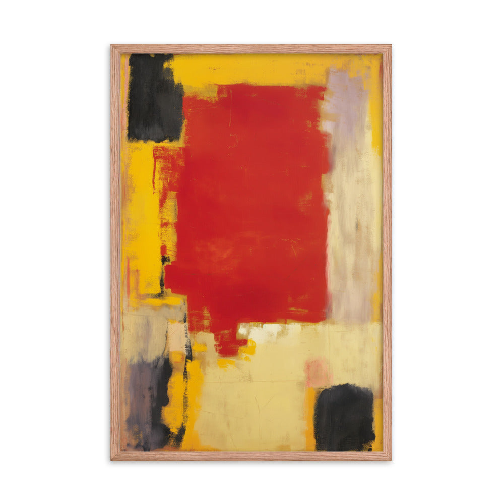 Embered Symphony - Rothko Inspired Art Print