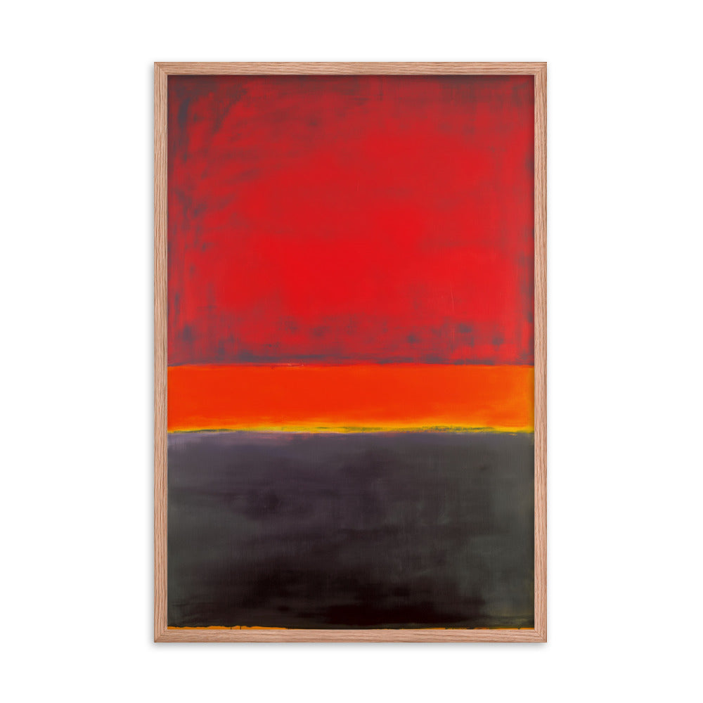 Embered Horizon - Rothko Inspired Art Print