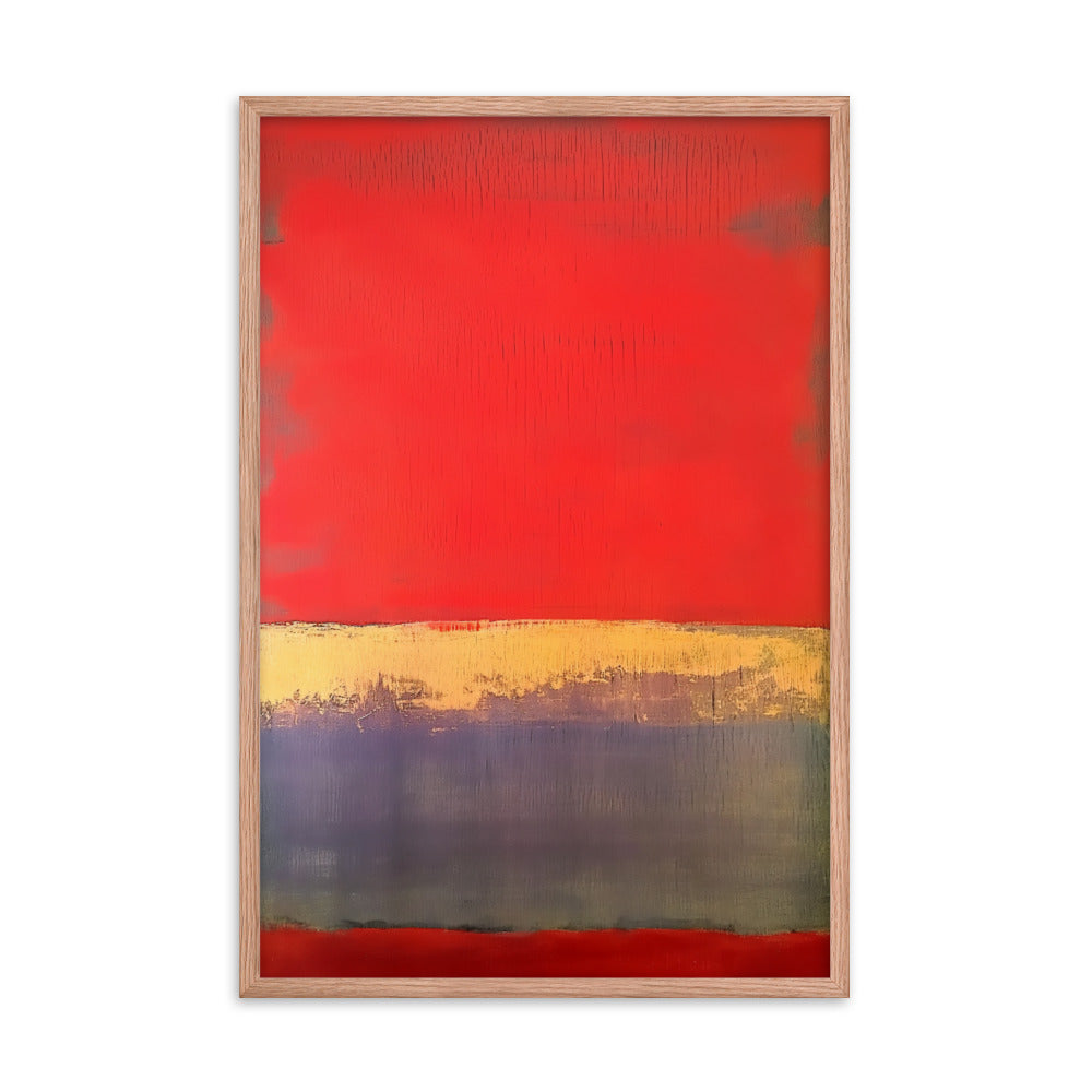 Crimson Elegance - Rothko Inspired Art Print