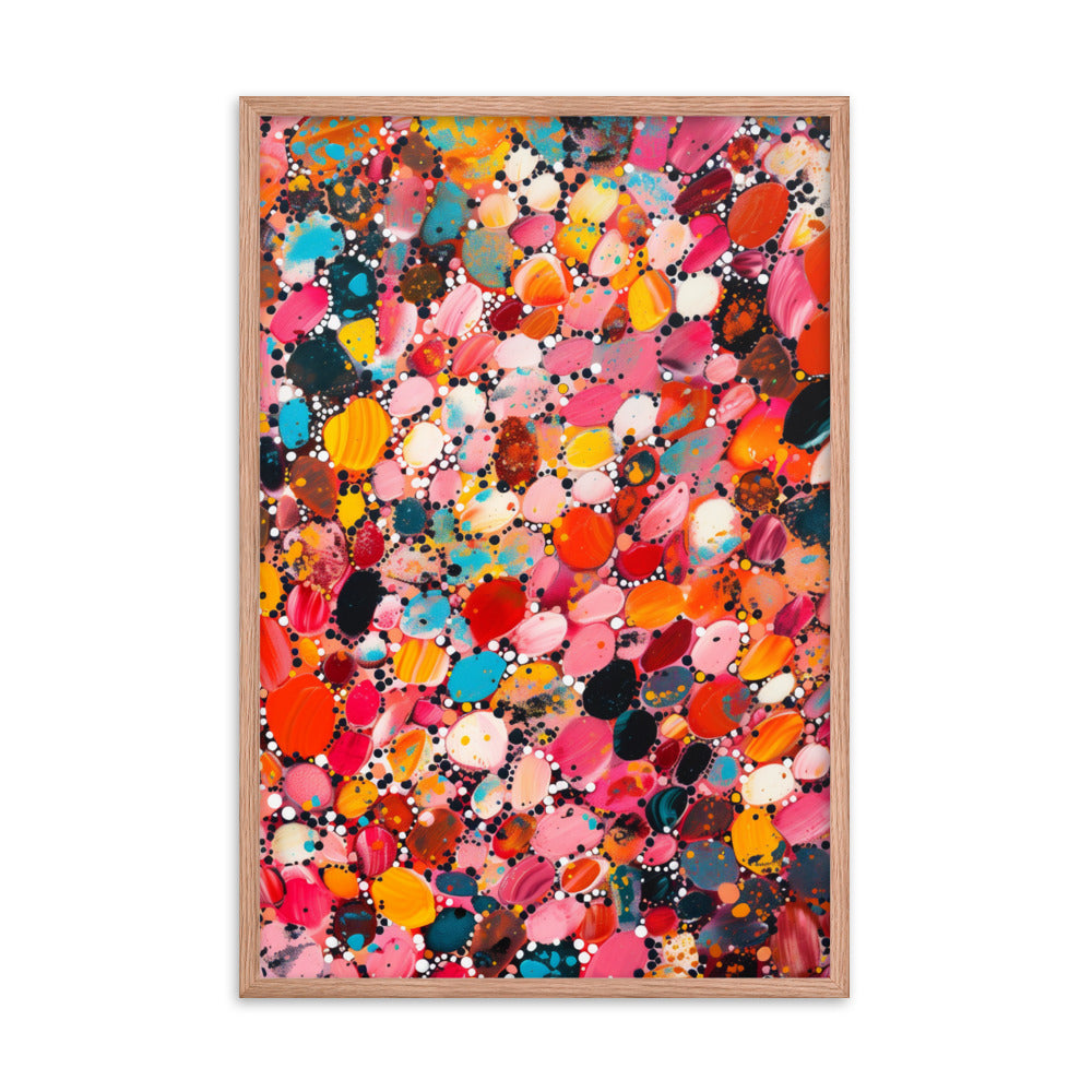 Scarlet Symphony - Damien Hirst Inspired Art Print