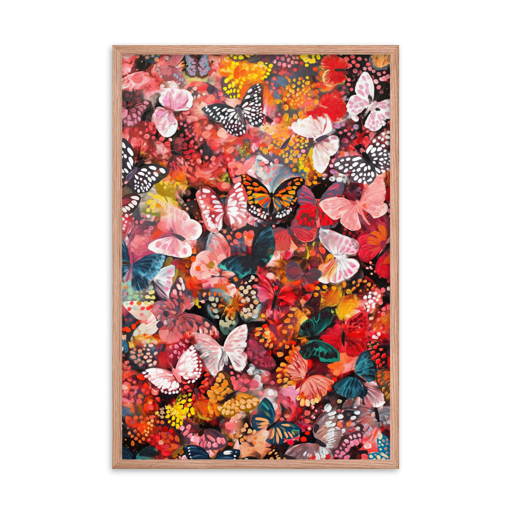 Flutter - Damien Hirst Inspired Art Print