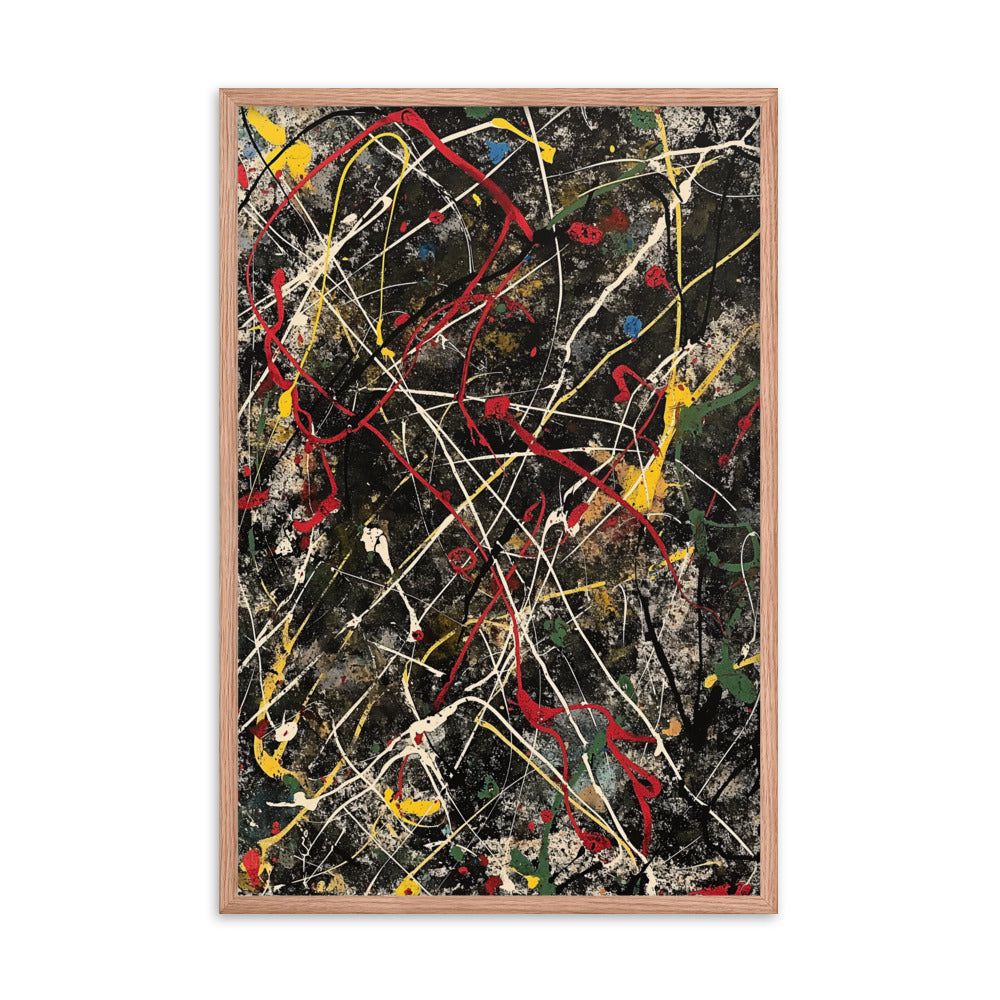 Ephemeral Ecstasy - Pollock Inspired Art Print